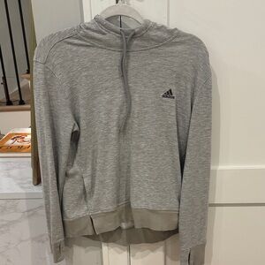 Adidas Heather Gray Pullover Hoodie